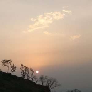 Sunset View from the ghat resort