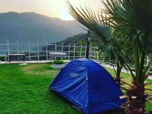 camping in the tent the gahat resort