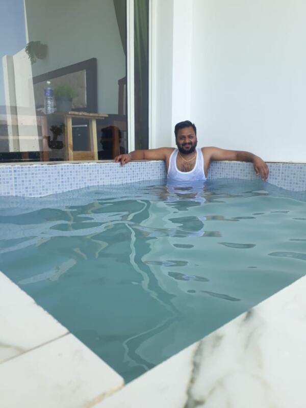 Room with private pool in morni hills