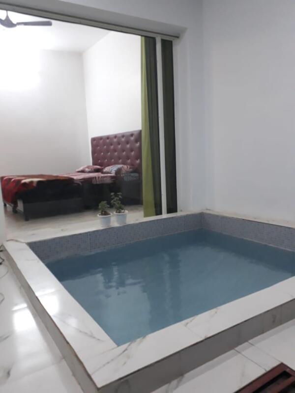 rooms with private pool in morni hills